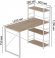 Письмовий стіл Ferrum-decor Серії Конект з етажеркою 75x120x60 білий ДСП Дуб Сан-Марино 16мм (FRD-104226) Письмовий стіл Ferrum-decor Серії Конект з етажеркою 75x120x60 білий ДСП Дуб Сан-Марино 16мм (FRD-104226)