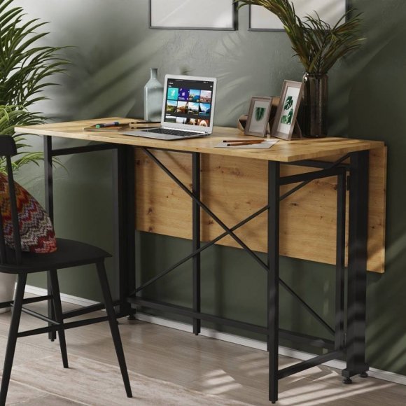 Стіл-книга трансформер Оріон 3 Ferrum-decor 750x1150x880 Чорний метал ДСП Дуб Артизан 16 мм (FRD-105086) Стіл-книга трансформер Оріон 3 Ferrum-decor 750x1150x880 Чорний метал ДСП Дуб Артизан 16 мм (FRD-105086)