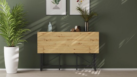 Стіл-книга трансформер Оріон 3 Ferrum-decor 750x1150x880 Чорний метал ДСП Дуб Артизан 16 мм (FRD-105086) Стіл-книга трансформер Оріон 3 Ferrum-decor 750x1150x880 Чорний метал ДСП Дуб Артизан 16 мм (FRD-105086)