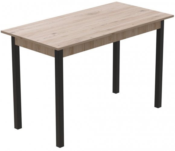 Стіл кухонний Ferrum-decor Маріо 75x120x60 Чорний ДСП Сан-Марино 16мм (FRD-105661) Стіл кухонний Ferrum-decor Маріо 75x120x60 Чорний ДСП Сан-Марино 16мм (FRD-105661)