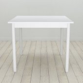 Стіл кухонний Ferrum-decor Агата 75x90x90 Білий ДСП Біле 16мм (FRD-106257)