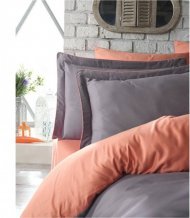 Постільна білизна сатин Tuana turuncu помаранчевий євро svt-2000022295253 Постільна білизна сатин Tuana turuncu помаранчевий євро svt-2000022295253