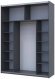Шафа-купе Doros G-Caiser Графіт/Білий 2 ДСП / 3 частини 180х60х240 DRS-011729 (44900262) Шафа-купе Doros G-Caiser Графіт/Білий 2 ДСП / 3 частини 180х60х240 DRS-011729 (44900262)