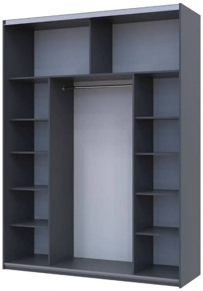 Шафа-купе Doros G-Caiser Графіт/Білий 2 ДСП / 3 частини 180х60х240 DRS-011729 (44900262) Шафа-купе Doros G-Caiser Графіт/Білий 2 ДСП / 3 частини 180х60х240 DRS-011729 (44900262)