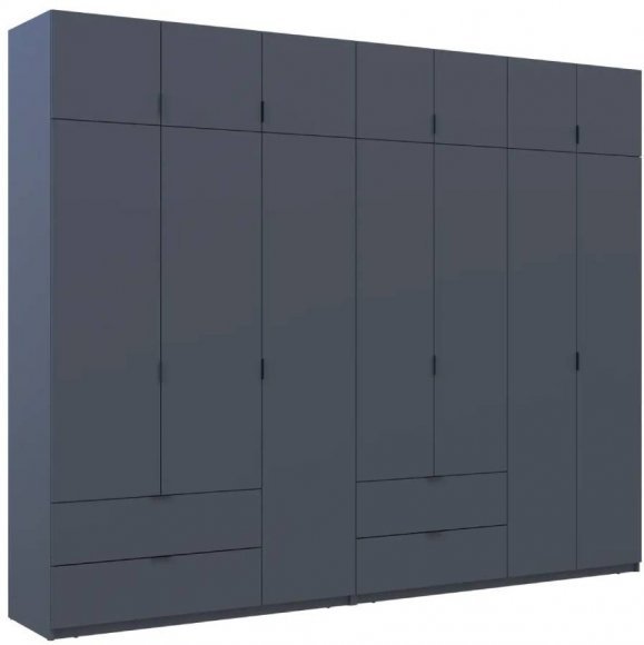 Шафа для одягу Doros Лукас Графіт 3+4 ДСП 295х50х240 DRS-011697 (42005125) Шафа для одягу Doros Лукас Графіт 3+4 ДСП 295х50х240 DRS-011697 (42005125)