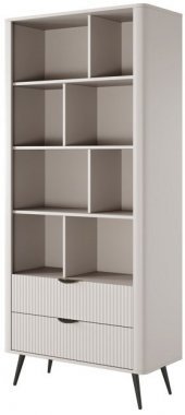 Стелаж Perfect Home Ланте / Lante 2S з 2 шухлядами і чорними ніжками Беж (PFH-091173)