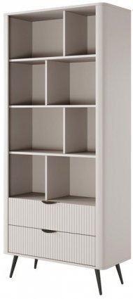 Стелаж Perfect Home Ланте / Lante 2S з 2 шухлядами і чорними ніжками Беж (PFH-091173)
