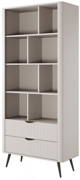 Стелаж Perfect Home Ланте / Lante 2S з 2 шухлядами і чорними ніжками Беж (PFH-091173)