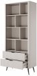 Стелаж Perfect Home Ланте / Lante 2S з 2 шухлядами і чорними ніжками Беж (PFH-091173)
