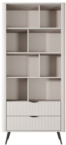 Стелаж Perfect Home Ланте / Lante 2S з 2 шухлядами і чорними ніжками Беж (PFH-091173)