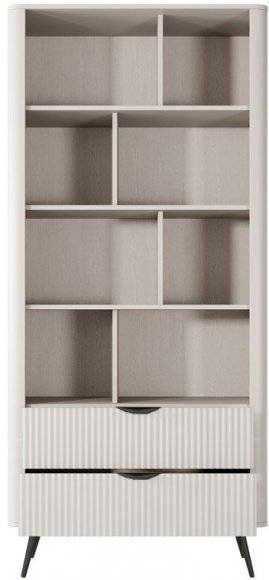 Стелаж Perfect Home Ланте / Lante 2S з 2 шухлядами і чорними ніжками Беж (PFH-091173)