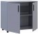 Комод Doros Торн Сірий 2 ДСП 90х51.6х80 (DRS-012090)