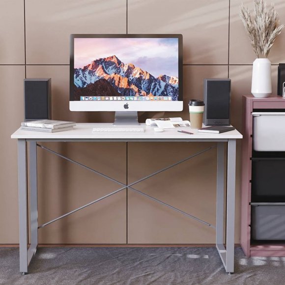 Письмовий стіл Ferrum-decor Дейв 75x120x70 сірий ДСП Біле 16мм (FRD-102398)