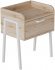 Тумба модульна Ferrum-decor Бетті 540x450x320 метал Білий ДСП Дуб Сан-Марино 16 мм (FRD-102991)