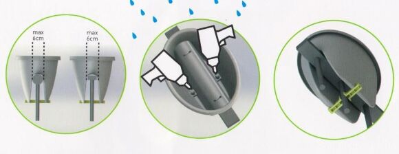 Кашпо на перила Balconia 60 см фуксія 411138112 Кашпо на перила Balconia 60 см фуксія 411138112