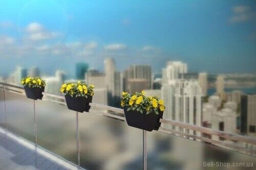 Кашпо на перила Balconia 60 см фуксія 411138112 Кашпо на перила Balconia 60 см фуксія 411138112