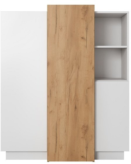 Комод Perfect Home 3Д / 3D 3-дверний 3D/110 Білий/дуб крафт золотий (PFH-091042) Комод Perfect Home 3Д / 3D 3-дверний 3D/110 Білий/дуб крафт золотий (PFH-091042)