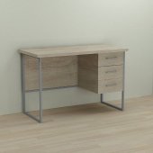 Письмовий стіл Ferrum-decor Гаррі 76x120x70 сірий ДСП Дуб Сонома 32мм (FRD-101477)