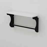 Полиця настінна Ferrum-decor Юзібі 270x500x150 метал Чорний ДСП Біле 16 мм (FRD-102653) Полиця настінна Ferrum-decor Юзібі 270x500x150 метал Чорний ДСП Біле 16 мм (FRD-102653)