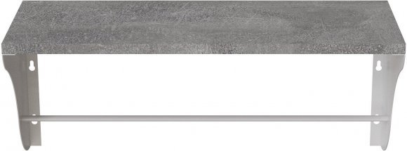 Настінна полиця Ferrum-decor Комфі 260x700x240 метал Білий ДСП Бетон 16 мм (FRD-102771) Настінна полиця Ferrum-decor Комфі 260x700x240 метал Білий ДСП Бетон 16 мм (FRD-102771)