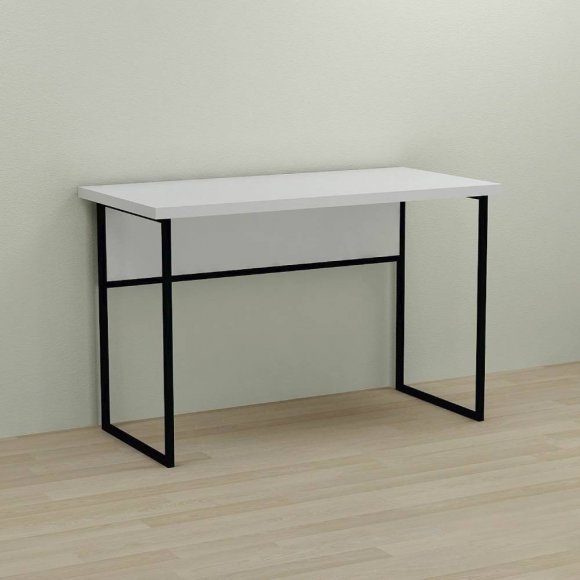 Письмовий стіл Ferrum-decor Коді 76x140x60 чорний ДСП Біле 32мм (FRD-103756)