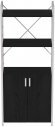 Етажерка 3/60 Ferrum-decor Серії Конект із тумбою 144x60x28 Білий ДСП Артизан (FRD-104454)
