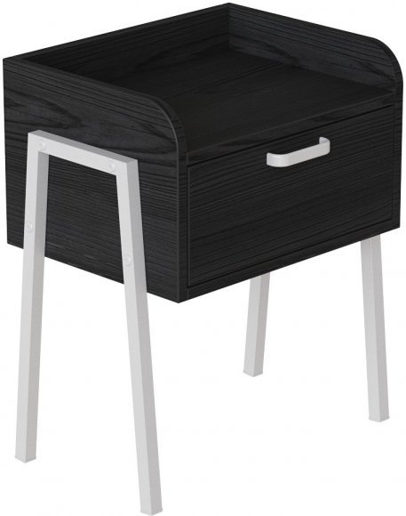 Тумба модульна Ferrum-decor Бетті 540x450x320 метал Білий ДСП Сосна Кембра 16 мм (FRD-102992)
