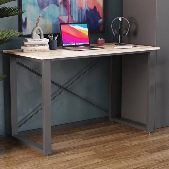 Письмовий стіл Ferrum-decor Драйв 750x1200x700 Чорний метал ДСП Дуб Сан-Марино 16 мм (FRD-103172) Письмовий стіл Ferrum-decor Драйв 750x1200x700 Чорний метал ДСП Дуб Сан-Марино 16 мм (FRD-103172)