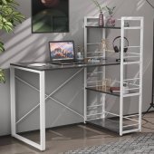 Письмовий стіл Ferrum-decor Серії Конект з етажеркою 75x120x60 білий ДСП Сосна Кембра 16мм (FRD-104229) Письмовий стіл Ferrum-decor Серії Конект з етажеркою 75x120x60 білий ДСП Сосна Кембра 16мм (FRD-104229)