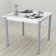 Стіл кухонний Ferrum-decor Агата 75x90x90 Сірий ДСП Біле 16мм (FRD-106260) Стіл кухонний Ferrum-decor Агата 75x90x90 Сірий ДСП Біле 16мм (FRD-106260)