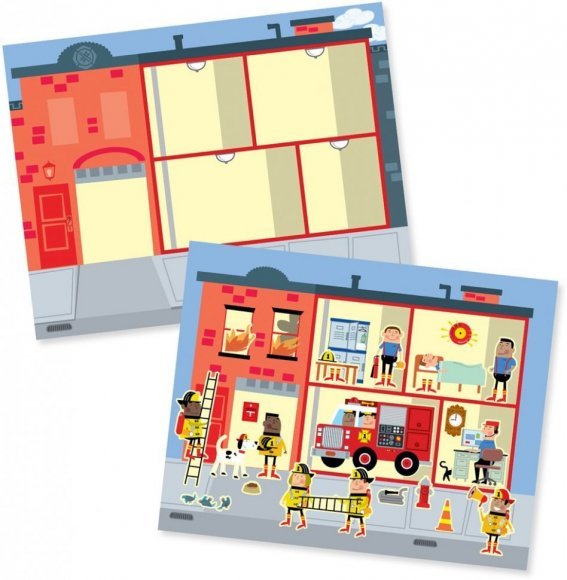 Набор многоразовых наклеек Мой город Melissa & Doug MD19114 Набор многоразовых наклеек Мой город Melissa & Doug MD19114