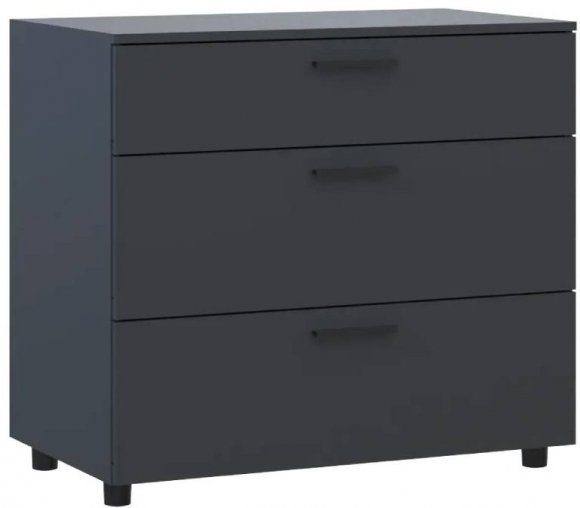 Комод Doros Торн Антрацит 3Ш 90х51.6х80 (DRS-012092) Комод Doros Торн Антрацит 3Ш 90х51.6х80 (DRS-012092)