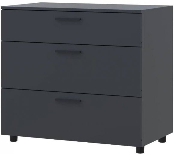 Комод Doros Торн Антрацит 3Ш 90х51.6х80 (DRS-012092) Комод Doros Торн Антрацит 3Ш 90х51.6х80 (DRS-012092)