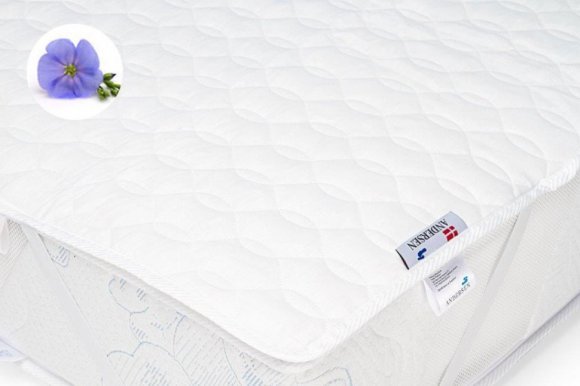 Наматрацник льняний з бджолиними фітонцидами Flax 70х160 см Наматрацник льняний з бджолиними фітонцидами Flax 70х160 см