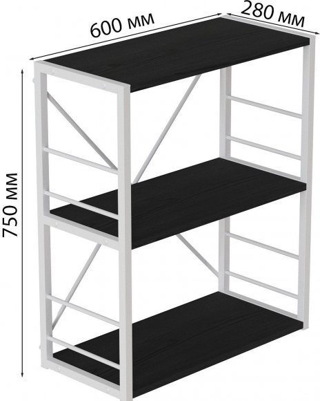 Етажерка 3/60 Ferrum-decor Серії Конект 73x60x28 білий ДСП Сосна Кембра 16мм (FRD-104265) Етажерка 3/60 Ferrum-decor Серії Конект 73x60x28 білий ДСП Сосна Кембра 16мм (FRD-104265)