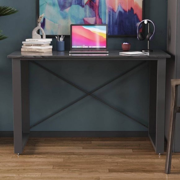 Письмовий стіл Ferrum-decor Драйв 750x1200x700 Чорний метал ДСП Сосна Кембра 16 мм (FRD-103173)