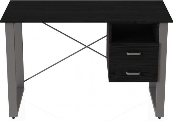 Письмовий стіл із ящиками Ferrum-decor Оскар 750x1400x700 метал Сірий ДСП Сосна Кембра 16 мм (FRD-103291) Письмовий стіл із ящиками Ferrum-decor Оскар 750x1400x700 метал Сірий ДСП Сосна Кембра 16 мм (FRD-103291)