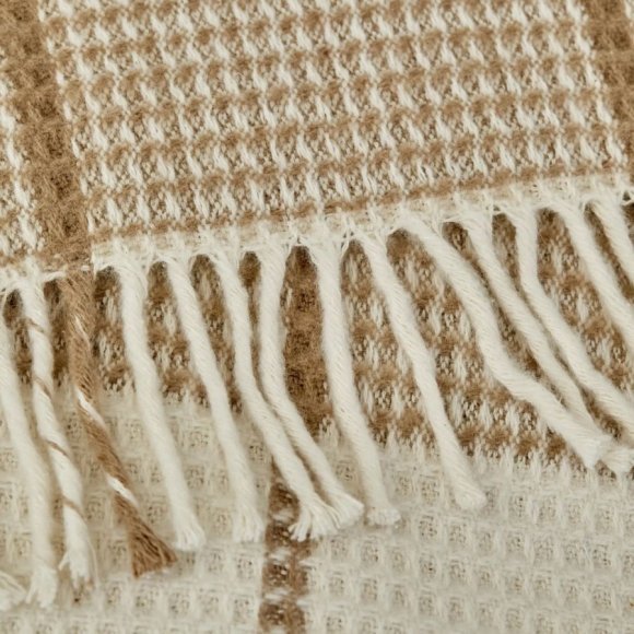 Плед вафельний Carmen hardal гірчичний 150х200 см полуторний svt-2000022298056