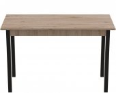 Стіл кухонний Ferrum-decor Маріо 75x120x70 Чорний ДСП Сан-Марино 16мм (FRD-105664)