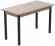 Стіл кухонний Ferrum-decor Маріо 75x120x70 Чорний ДСП Сан-Марино 16мм (FRD-105664)