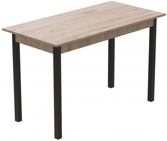 Стіл кухонний Ferrum-decor Маріо 75x120x70 Чорний ДСП Сан-Марино 16мм (FRD-105664)
