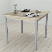Кухонний стіл Ferrum-decor Агата 75x90x90 Сірий ДСП Сонома 16мм (FRD-106261)