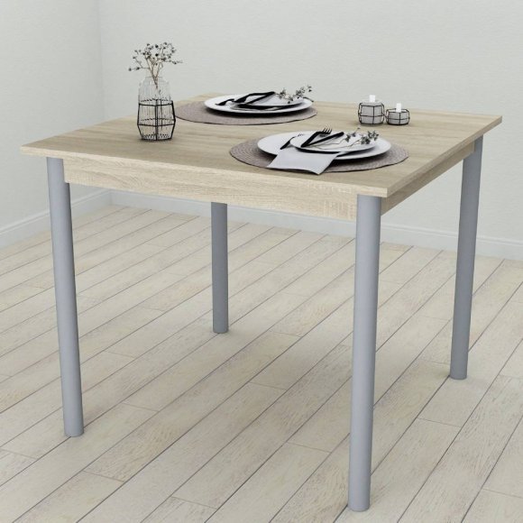 Кухонний стіл Ferrum-decor Агата 75x90x90 Сірий ДСП Сонома 16мм (FRD-106261) Кухонний стіл Ferrum-decor Агата 75x90x90 Сірий ДСП Сонома 16мм (FRD-106261)