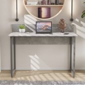 Стіл письмовий Скай Ferrum-decor 75x100x70 Сірий метал ДСП Бетон 32 мм (FRD-106674)
