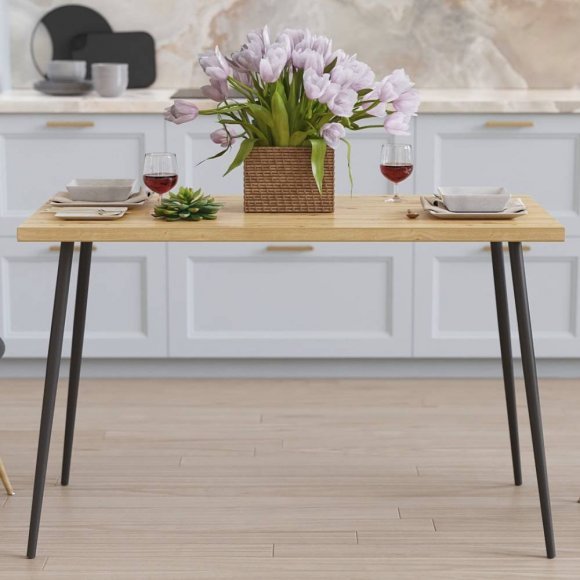 Стіл кухонний Марсель 50 Ferrum-decor 75x120x60 Чорний метал ДСП Дуб Артизан 32 мм (FRD-106702) Стіл кухонний Марсель 50 Ferrum-decor 75x120x60 Чорний метал ДСП Дуб Артизан 32 мм (FRD-106702)