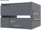 Блок ящиків для шафи-купе Doros G-Caiser Графіт 44,8х42х33,6 см (DRS-011273)