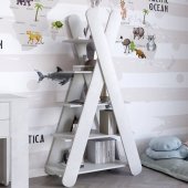 Стелаж відкритий із 5 полицями LION Інді Бетон style (LION-041612)