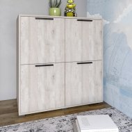 Тумба чотирьохдверна LION Краш 82x43x86 см Самоа димчастий (LION-041769)