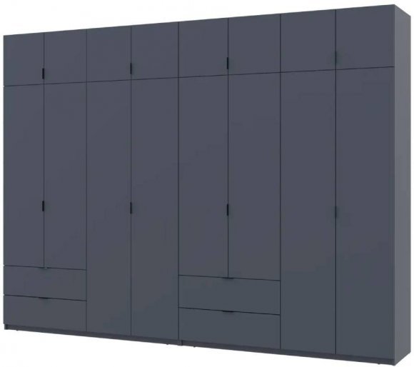 Шафа для одягу Doros Лукас Графіт 4+4 ДСП 320х50х240 DRS-011700 (42005129) Шафа для одягу Doros Лукас Графіт 4+4 ДСП 320х50х240 DRS-011700 (42005129)