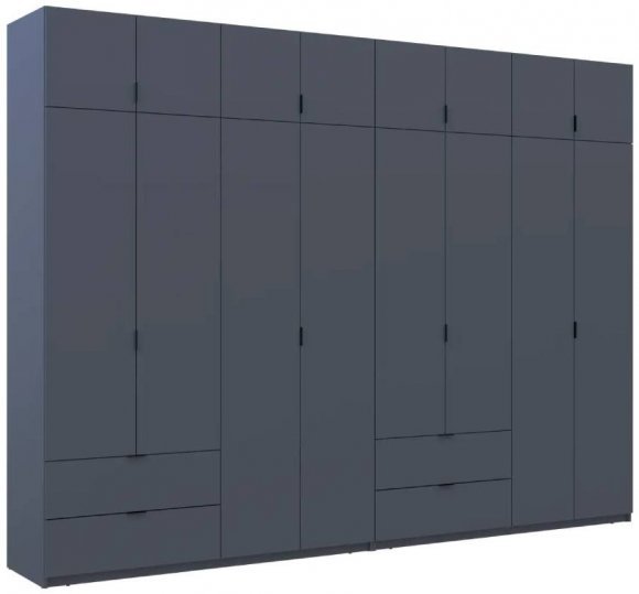 Шафа для одягу Doros Лукас Графіт 4+4 ДСП 320х50х240 DRS-011700 (42005129) Шафа для одягу Doros Лукас Графіт 4+4 ДСП 320х50х240 DRS-011700 (42005129)